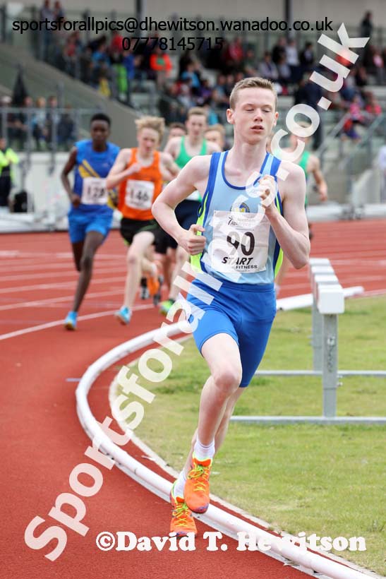 Boys under-15s 800 metres, Northern Under-13s, U-15s and 17s Championships. Photo: David T. Hewitson/Sports for All Pics